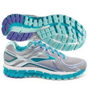 Brooks Adrenaline GTS 16 Womens Silver/Bluebird